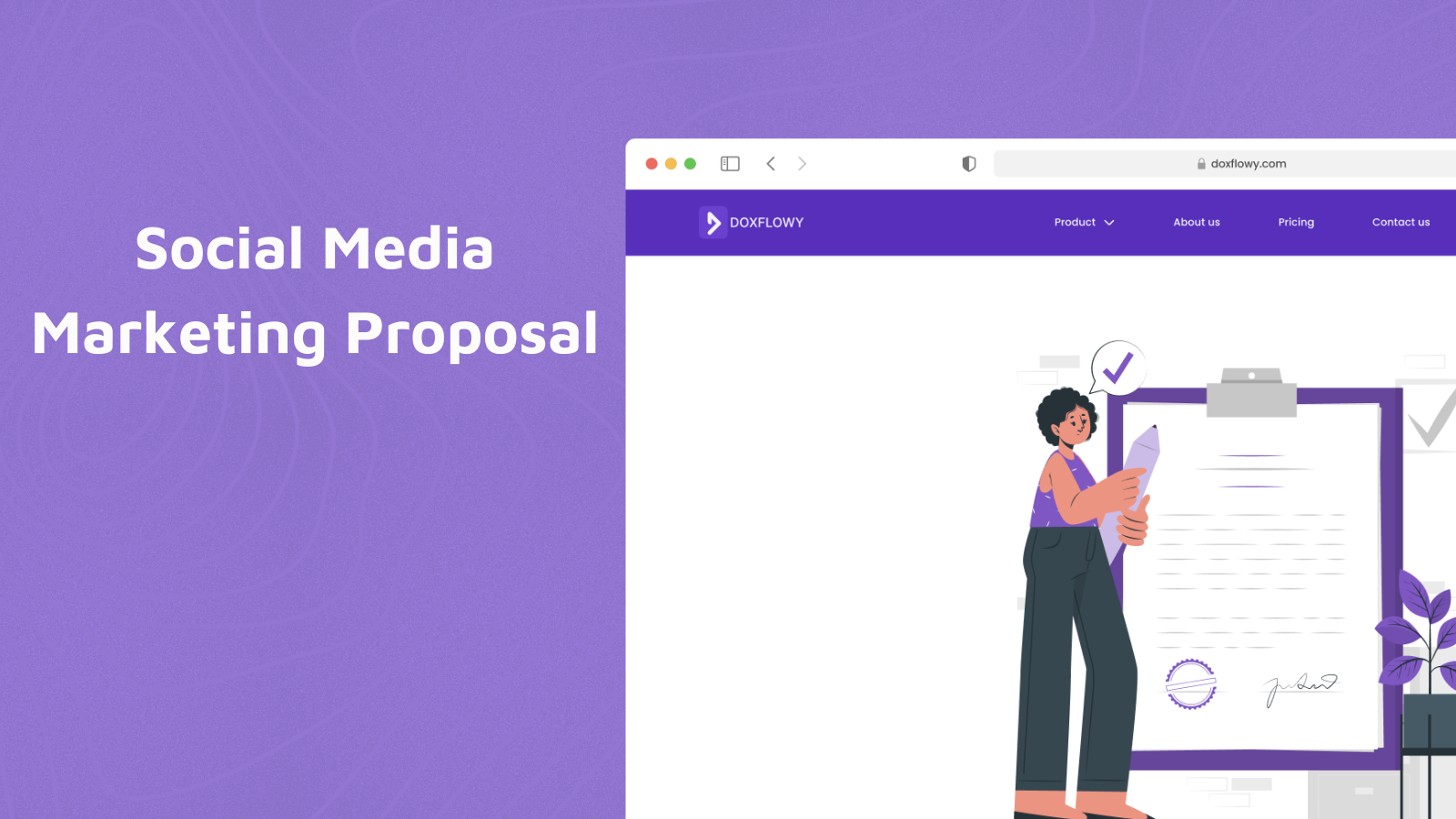 Free Social Media Marketing Proposal Template - DoxFlowy