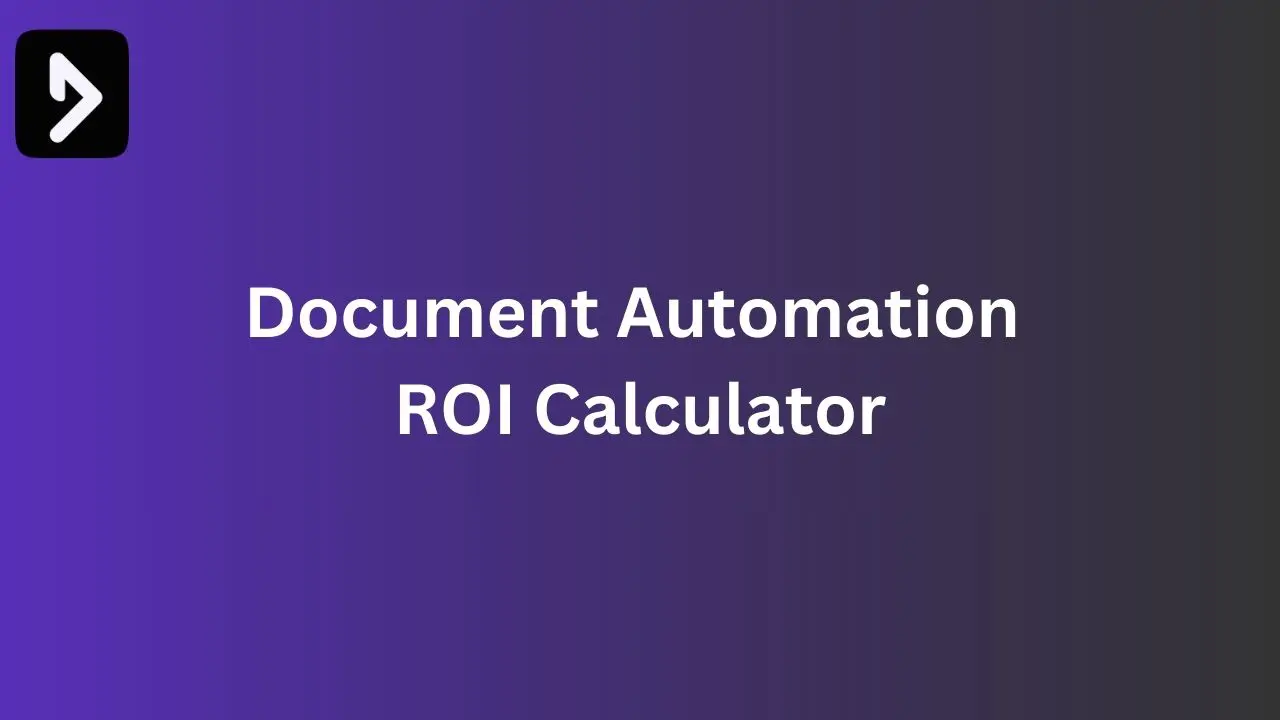Document automation ROI calculator