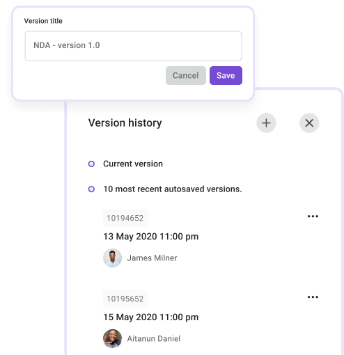 Document version control Document version control