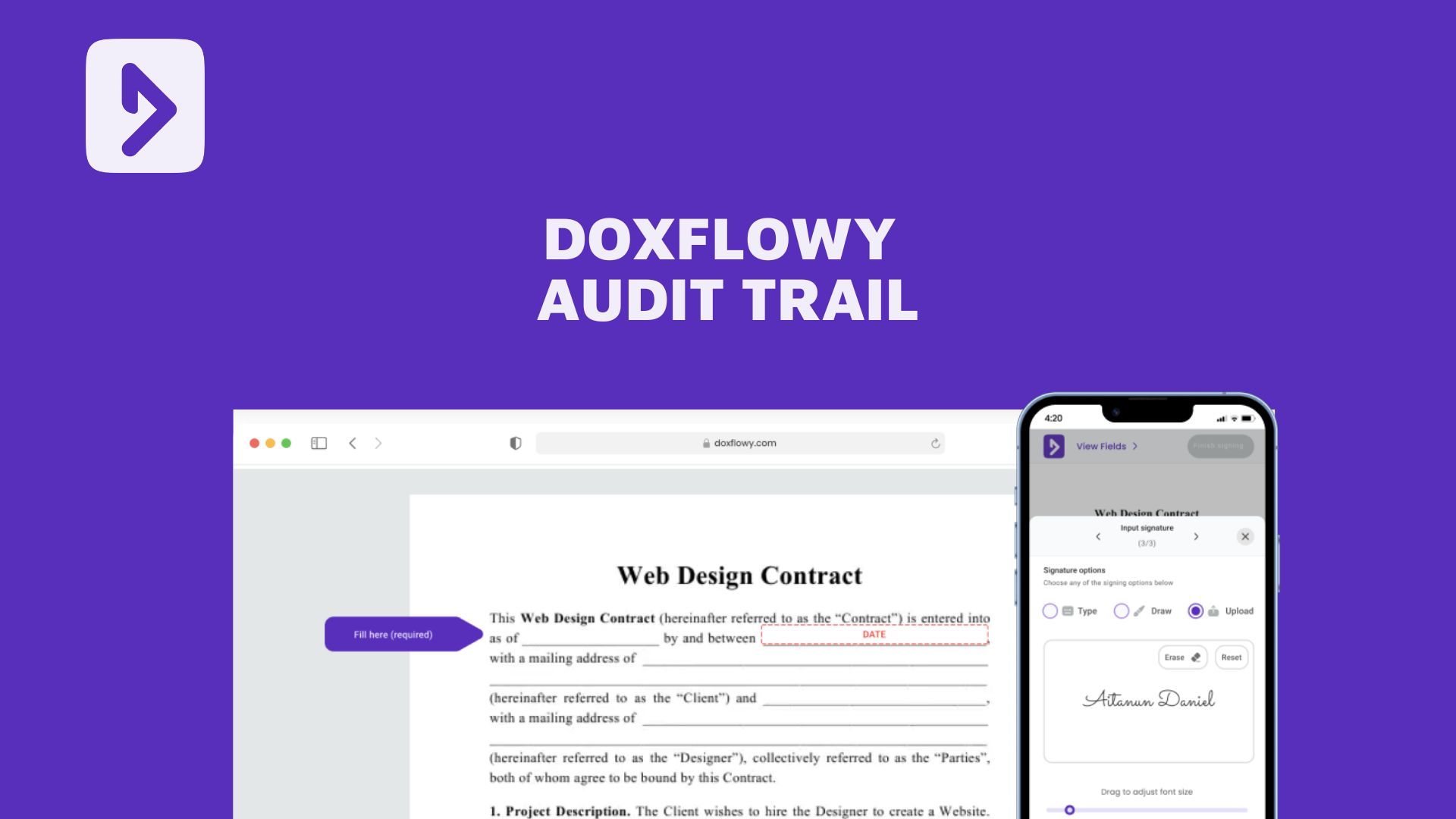 Audit Trail & eSign Compliance - DoxFlowy